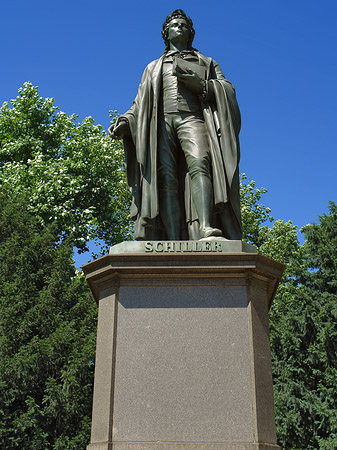 Statue von Schiller Foto 