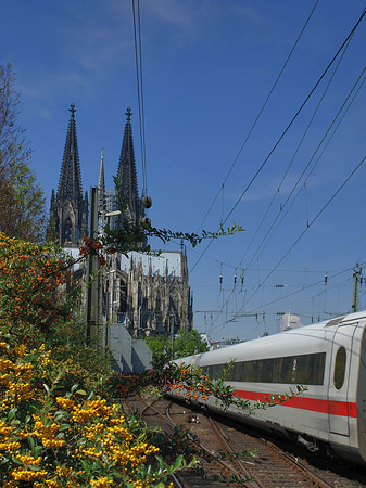 Kölner Dom mit ICE