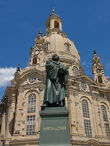 Foto Frauenkirche und Lutherdenkmal - Dresden