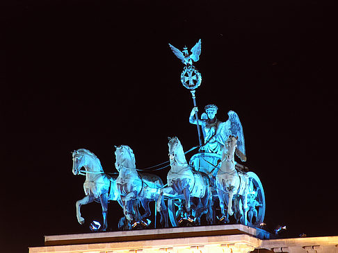 Quadriga bei Nacht Foto 