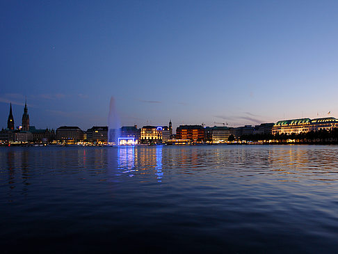 Fotos Binnenalster am Abend | Hamburg