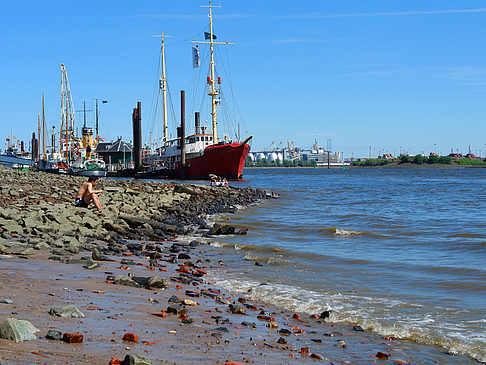 Fotos Strand und Hafen von Övelgönne | Hamburg