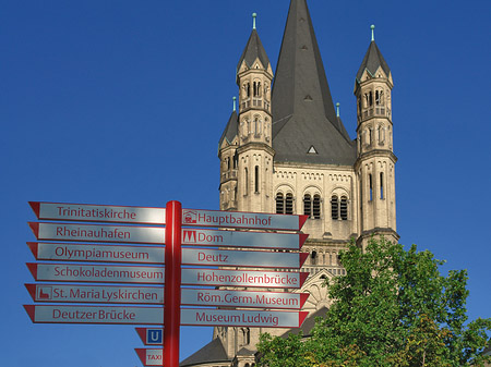 Schild vor Groß St.Martin