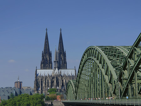 Hohenzollernbrücke beim Kölner Dom