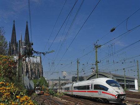 Kölner Dom mit ICE