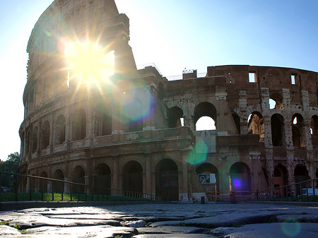 Fotos Kolosseum mit Sonne | Rom