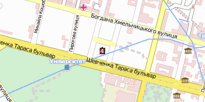 Wladimirkathedrale  Kiew Stadtplan